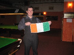Austin nat�rlich mit der Irischen Flagge